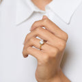 Bague "Raven"Or Jaune 375/1000 Et Zirconium