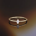 Bague " Nao" Or Jaune  375/1000 Et Zirconium
