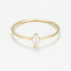 Bague "Nao" - Or Jaune 375/1000 Et Zirconium