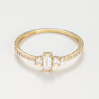 Bague "Iriss" - Or Jaune 375/1000 Et Zirconium