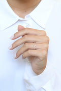 Bague "Alaia" - Or Jaune 375/1000 Et Zirconium