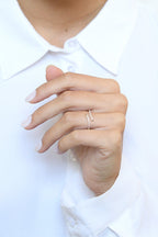 Bague "Alaia" - Or Jaune 375/1000 Et Zirconium