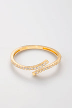 Bague "Alaia" - Or Jaune 375/1000 Et Zirconium