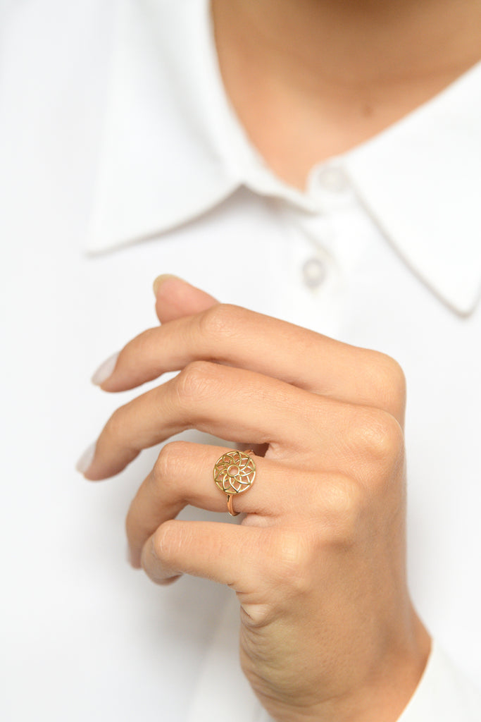 Bague "Varenna "Or Jaune 375/1000
