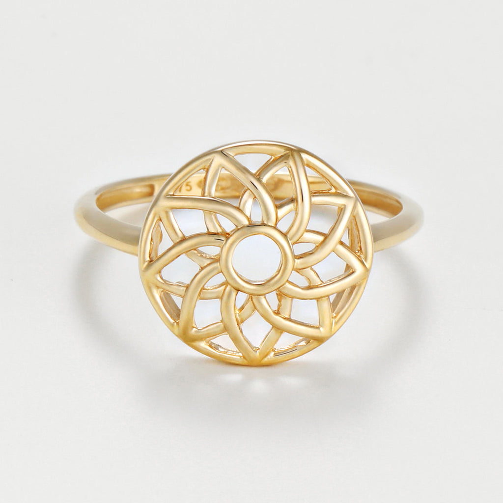 Bague "Varenna "Or Jaune 375/1000