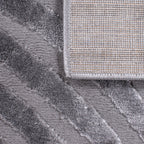 Tapis arc-en-ciel gris avec longs poils en relief : BIA157GRI BIANCA