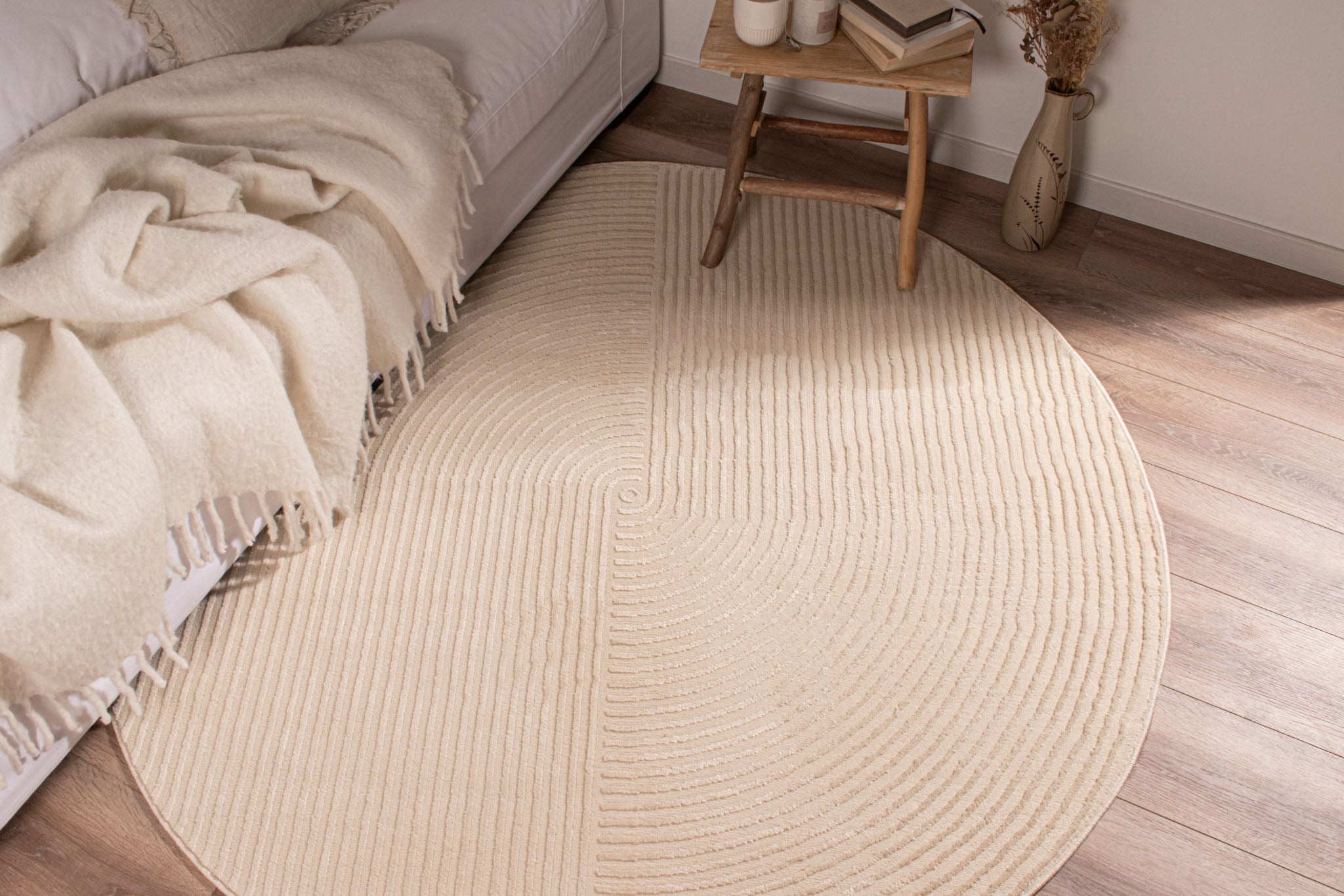Tapis Bianca 159 - Motif Graphique - Creme - Intérieur