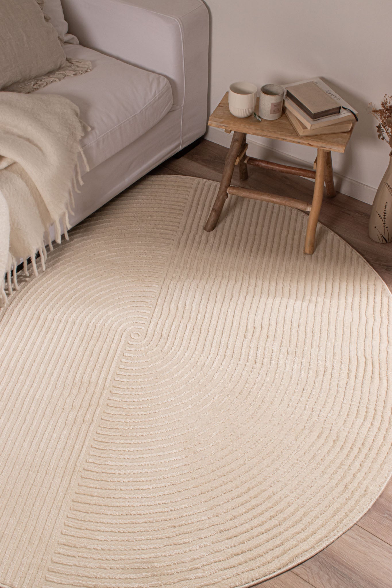 Tapis Bianca 159 - Motif Graphique - Creme - Intérieur