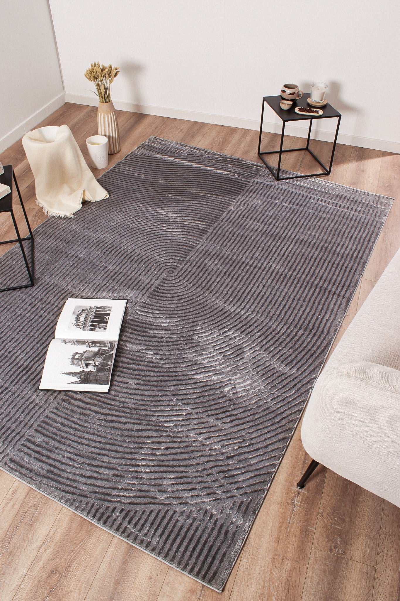 Bianca - Tapis D'Intérieur - Polypropylène - Gris