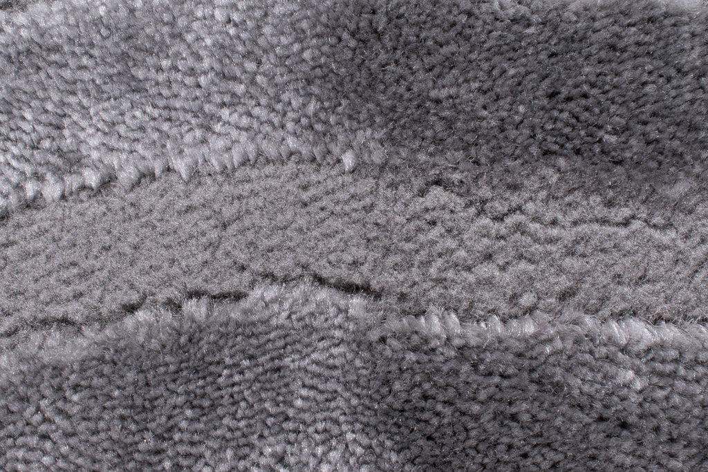 Tapis motif géométrique poils en relief gris : BIA159GRI BIANCA