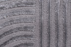 Tapis motif géométrique poils en relief gris : BIA159GRI BIANCA