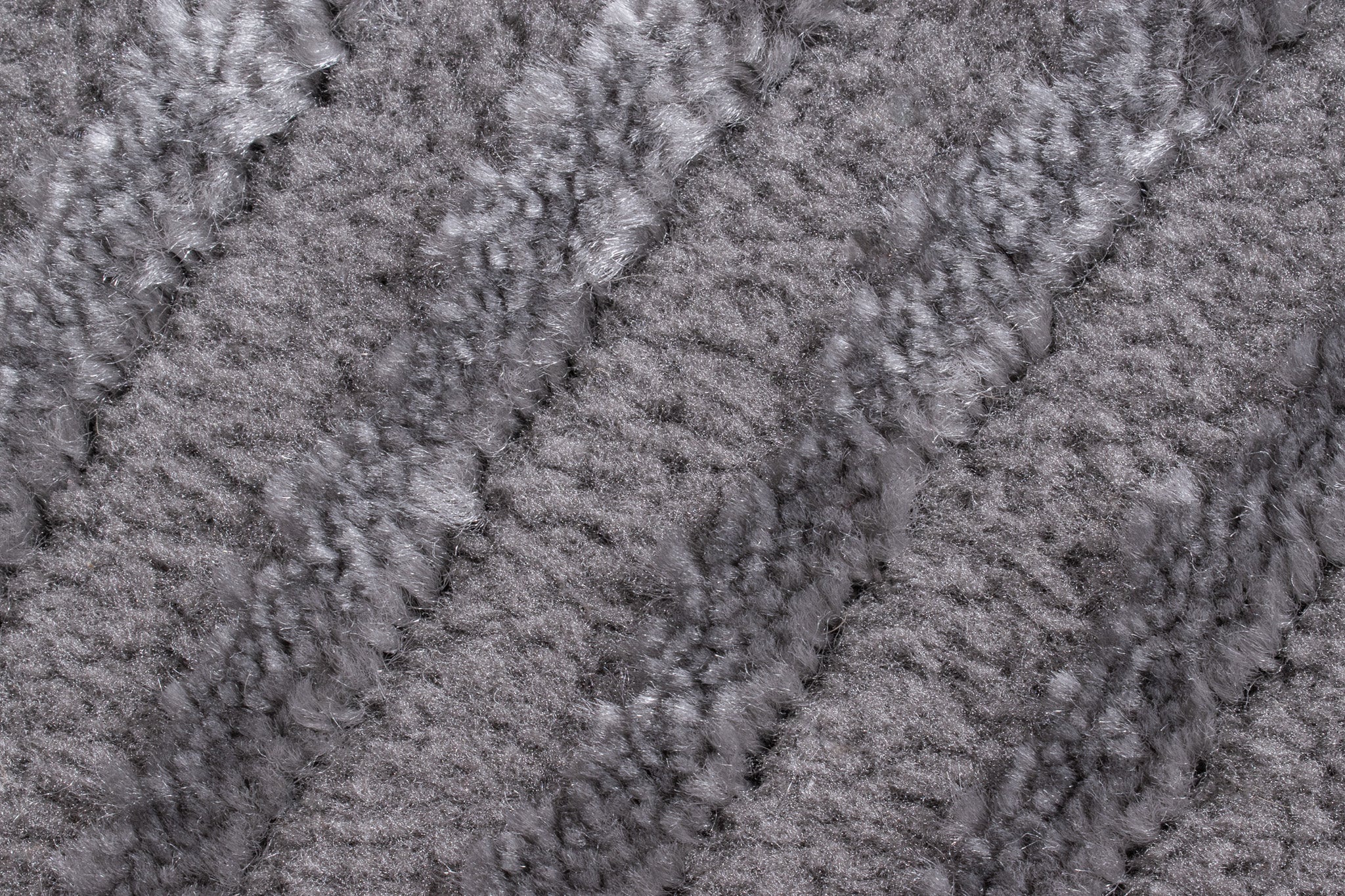 Tapis motif géométrique poils en relief gris : BIA159GRI BIANCA