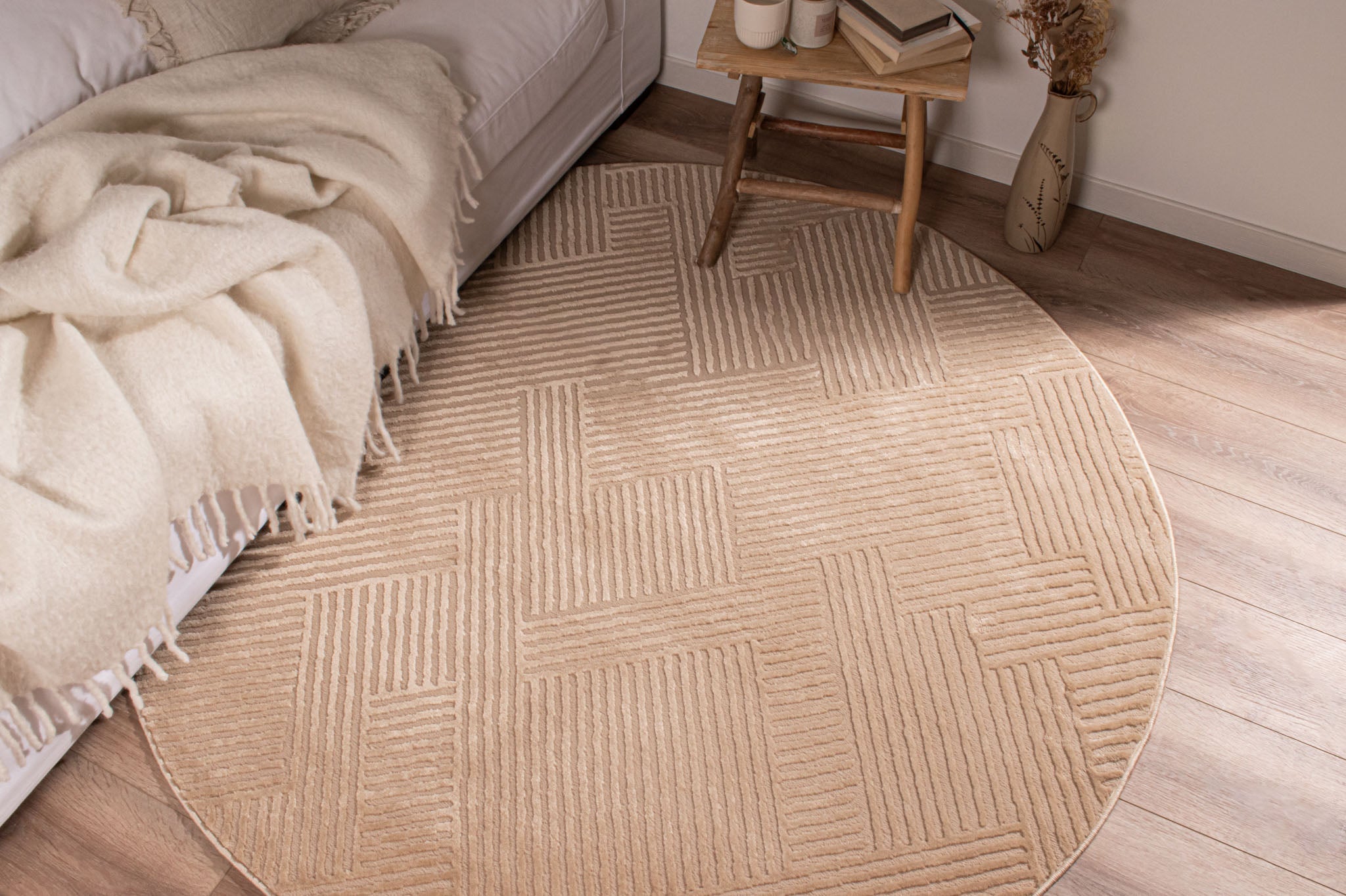 Bianca - Tapis D'Intérieur - Polypropylène - Beige