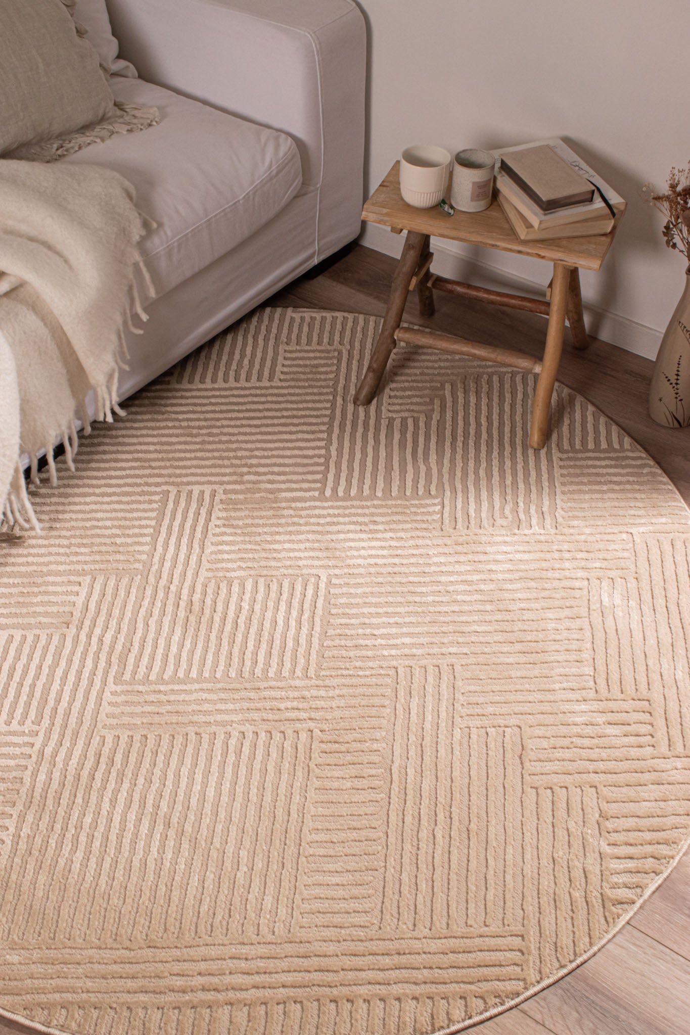 Bianca - Tapis D'Intérieur - Polypropylène - Beige