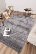 Tapis Bianca 160 - Motif Graphique - Gris - Intérieur
