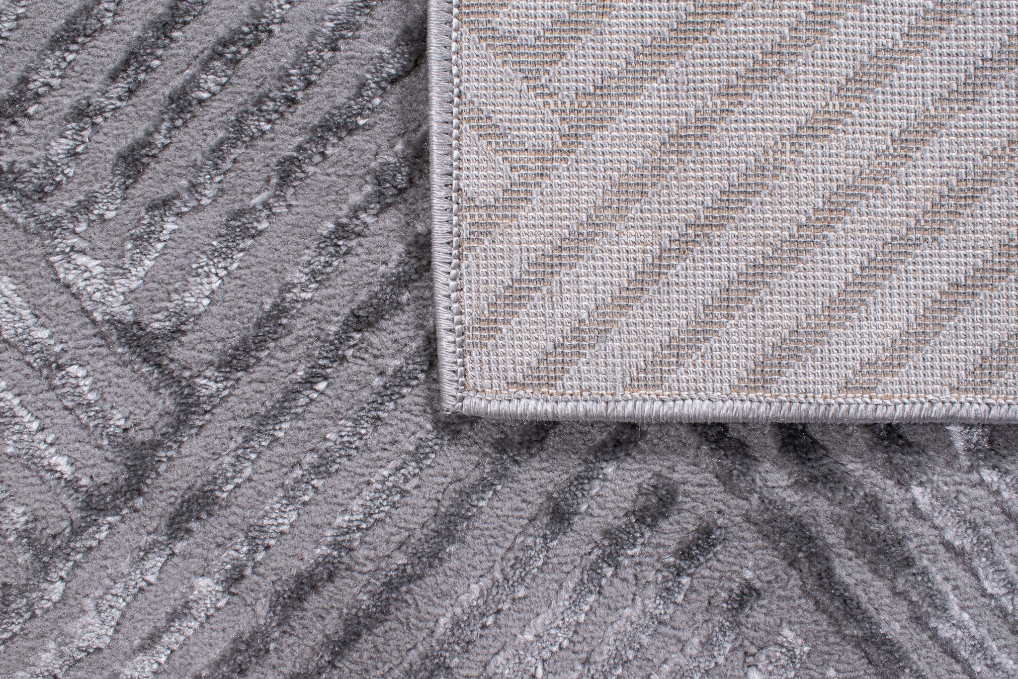 Tapis Bianca 160 - Motif Graphique - Gris - Intérieur