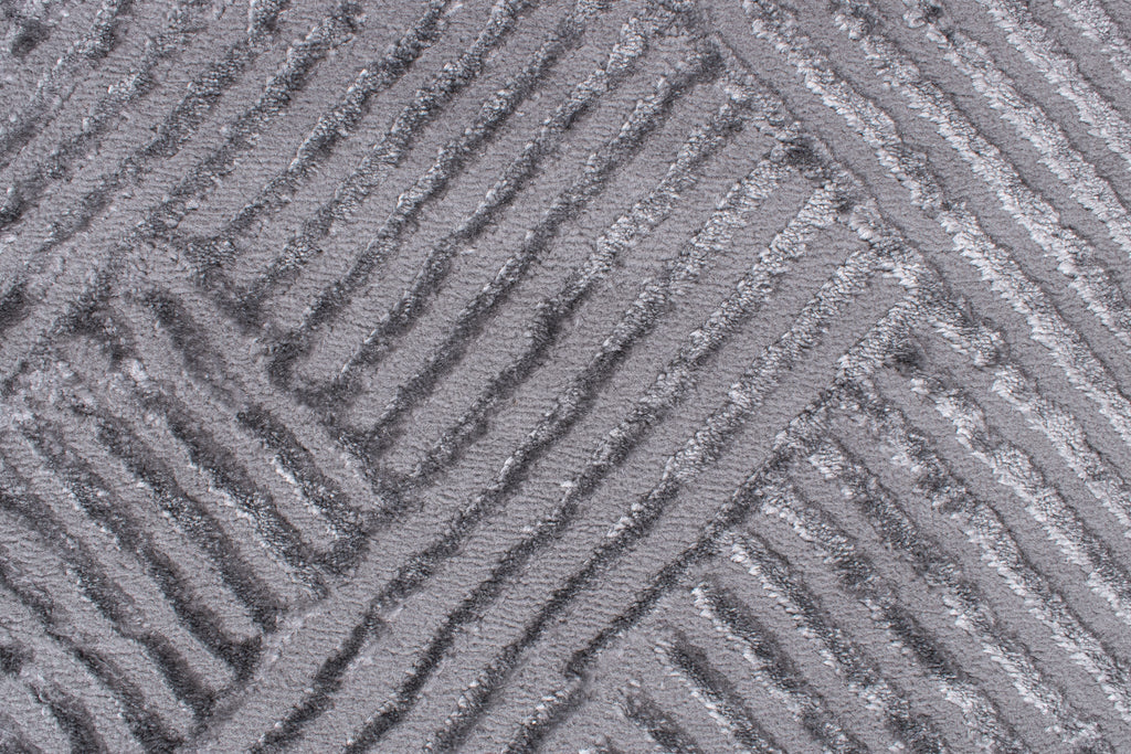 Tapis Bianca 160 - Motif Graphique - Gris - Intérieur