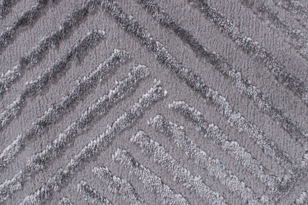 Tapis Bianca 160 - Motif Graphique - Gris - Intérieur