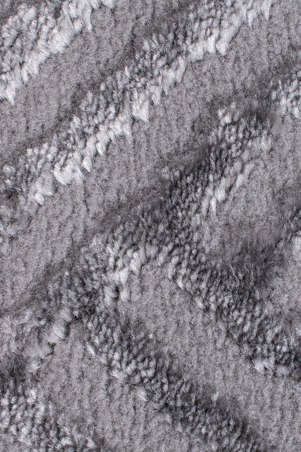 Tapis intérieur poils en relief gris : BIA160GRI BIANCA