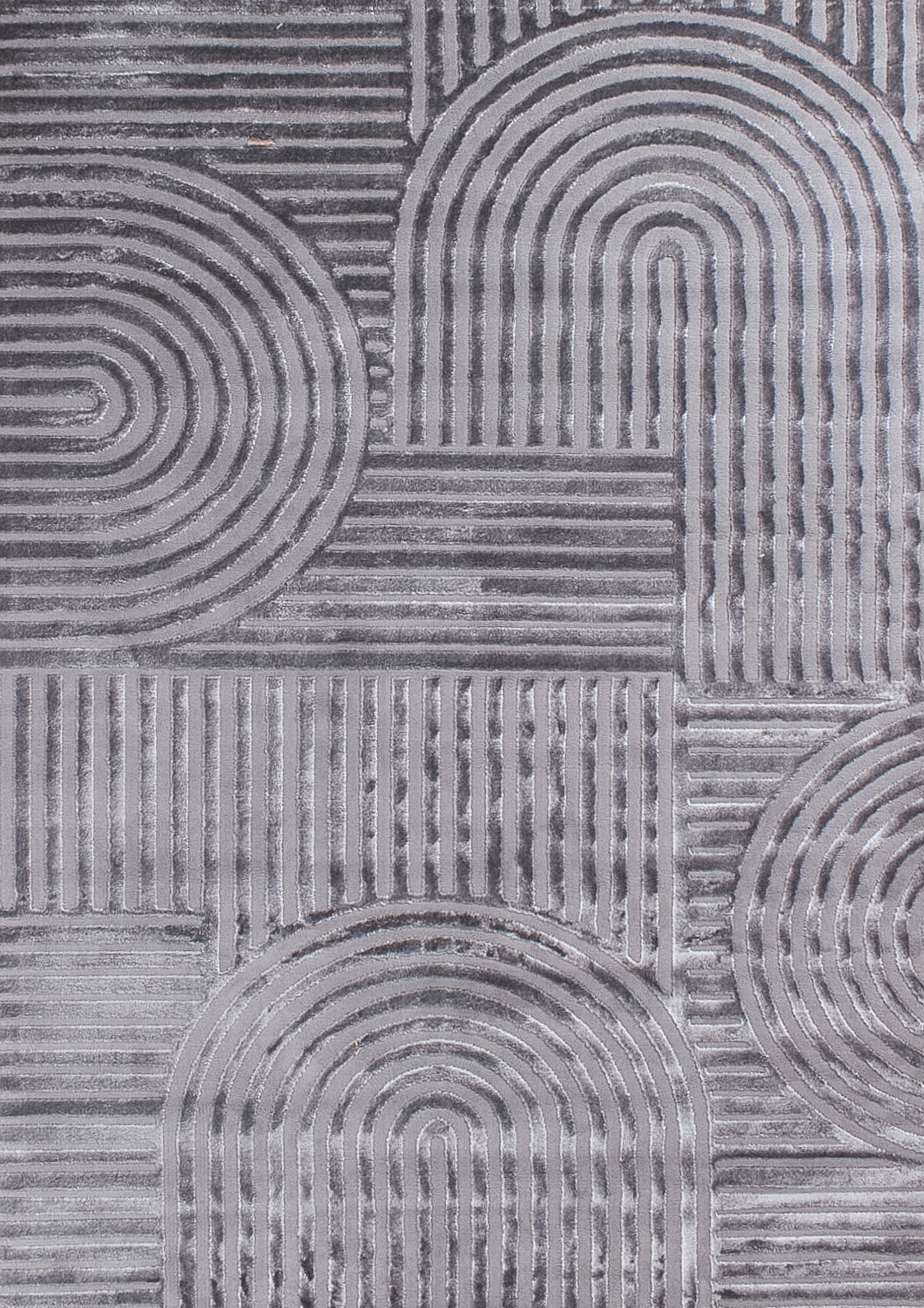 Tapis Bianca 163 - Motif Graphique - Gris - Intérieur