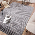 BIANCA - Tapis salon gris à motif arc - BIA163GRI BIANCA