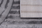 Tapis motif en relief gris : BIA163GRI BIANCA