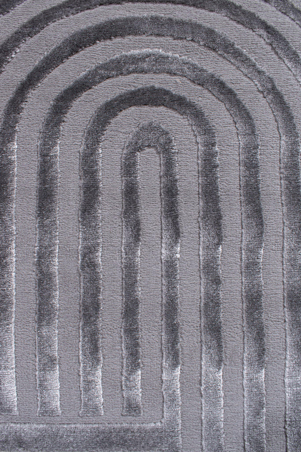 Tapis motif en relief gris : BIA163GRI BIANCA