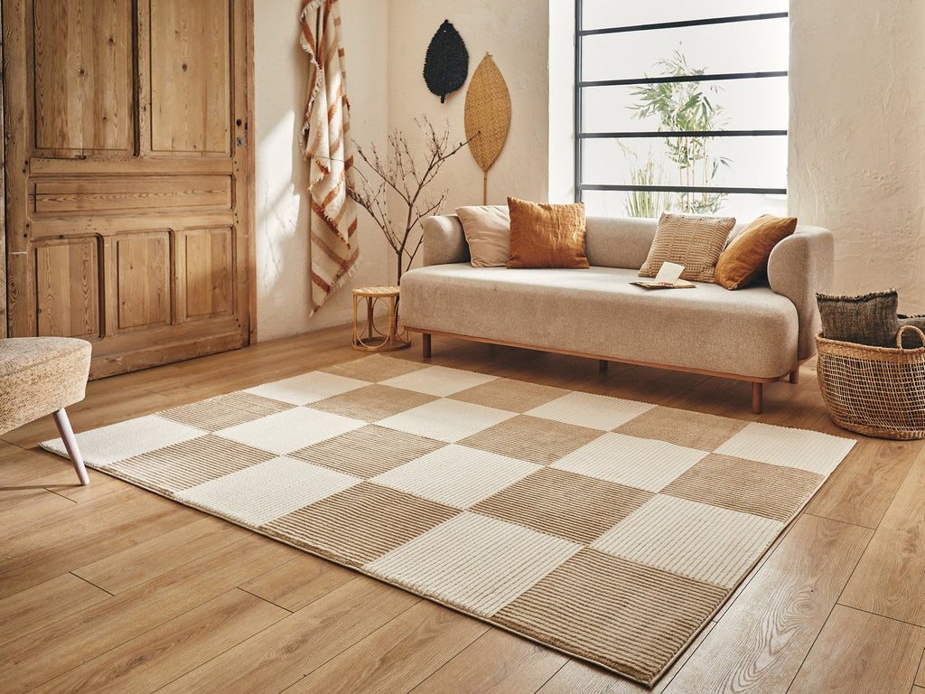 Tapis Bianca 172 - Motif Géométrique - Creme / Beige - Intérieur