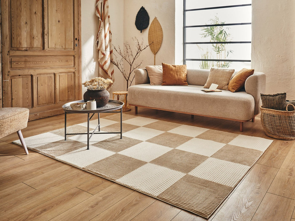Tapis Bianca 172 - Motif Géométrique - Creme / Beige - Intérieur