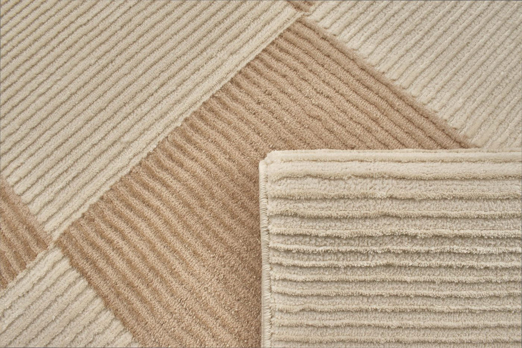 Tapis Bianca 172 - Motif Géométrique - Creme / Beige - Intérieur