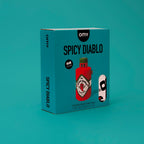 Boîte du coussin gonflable Spicy Diablo OMY – Design épicé et humour décalé