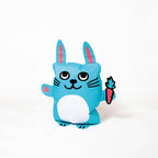 Super coussin gonflable Bunny OMY – Coussin décoratif bleu au look décalé