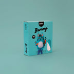 Packaging du coussin gonflable OMY Bunny – Boîte déco colorée pour cadeau original 