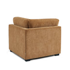 Billie - Chauffeuse D'Angle - Tissu Chenille Écureuil