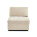 Billie - Chauffeuse Modulable 1 Place - Tissu Chenille - Beige