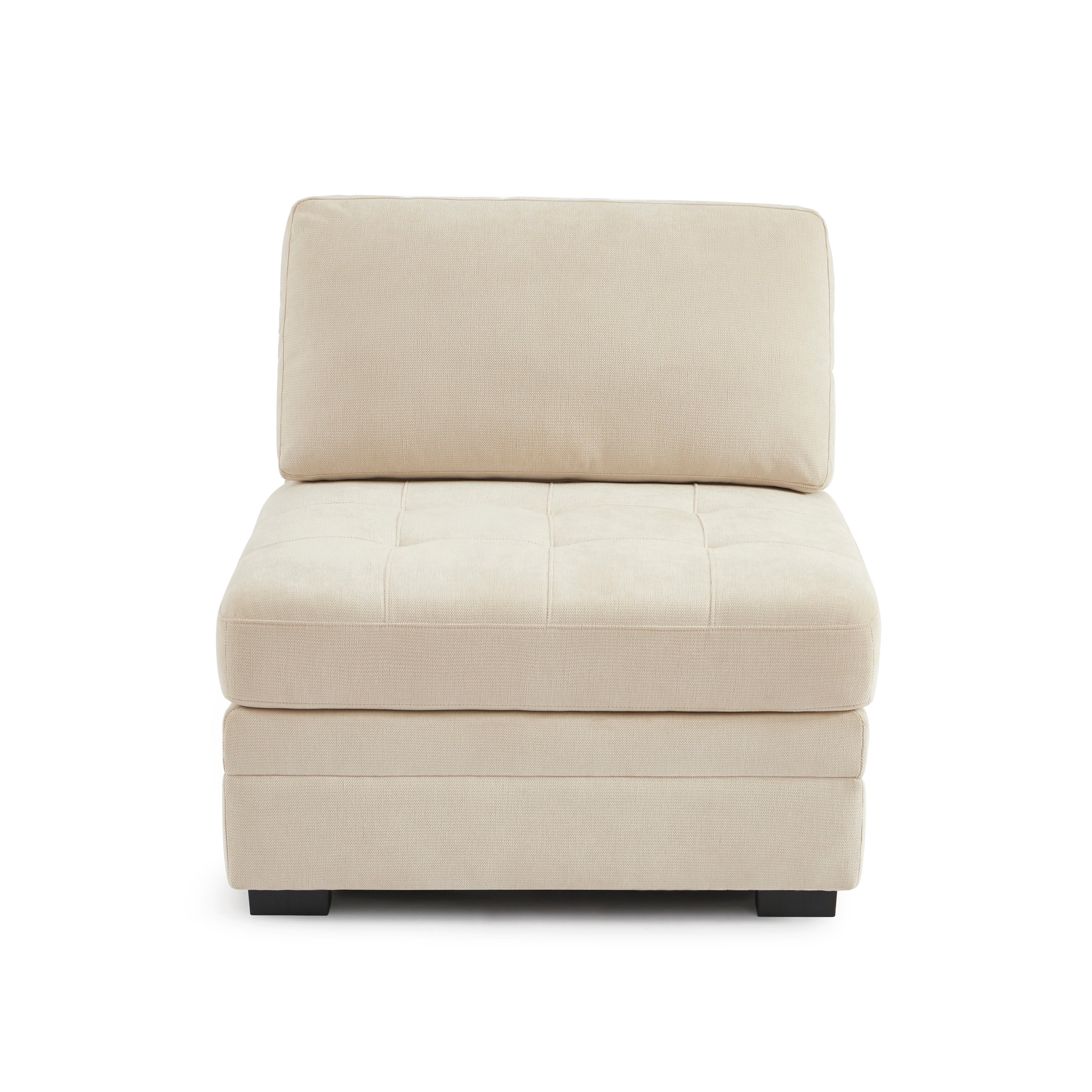 Billie - Chauffeuse Modulable 1 Place - Tissu Chenille - Beige