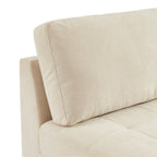 Billie - Chauffeuse Modulable 1 Place - Tissu Chenille - Beige