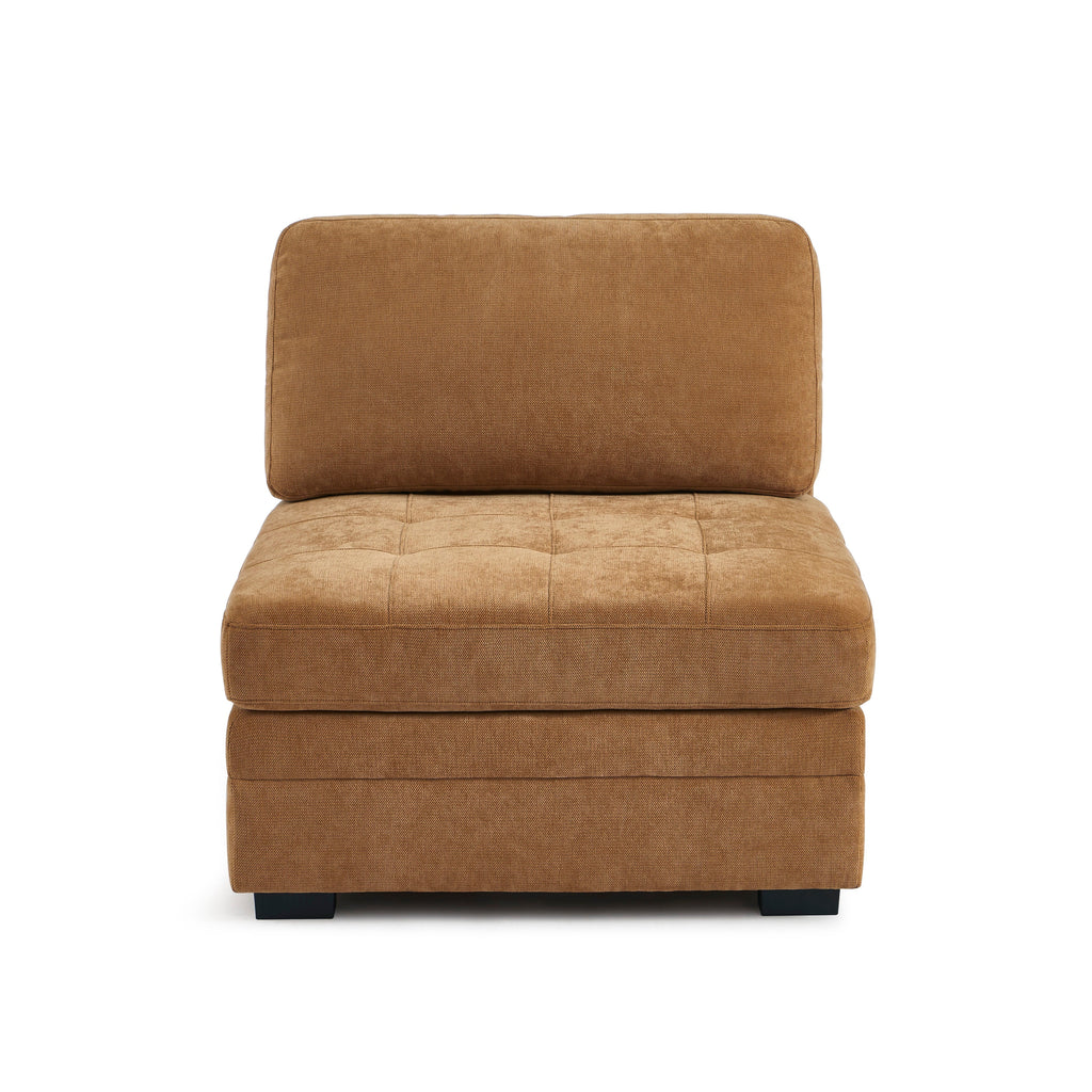 Billie - Chauffeuse Modulable 1 Place - Tissu Chenille Écureuil