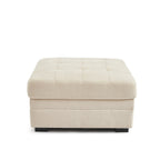 Billie - Pouf - Tissu Chenille - Beige
