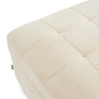 Billie - Pouf - Tissu Chenille - Beige