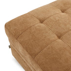 Pouf Billie Avec Coffre De Rangement Tissu Chenille Écureuil
