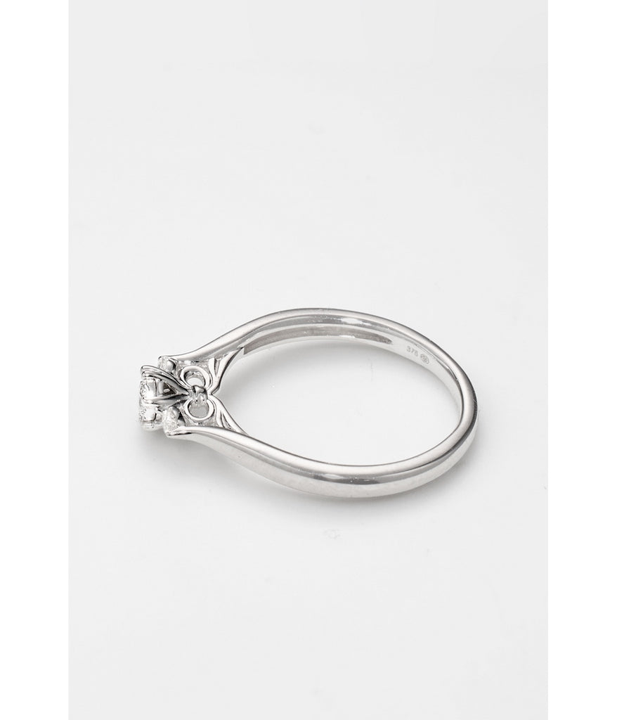 Bague "Visoria" - D 0,15Ct/3 - Or Blanc