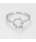 Bague "Indira" - D0,22/36 - Or Blanc