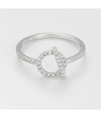 Bague "Indira" - D0,22/36 - Or Blanc