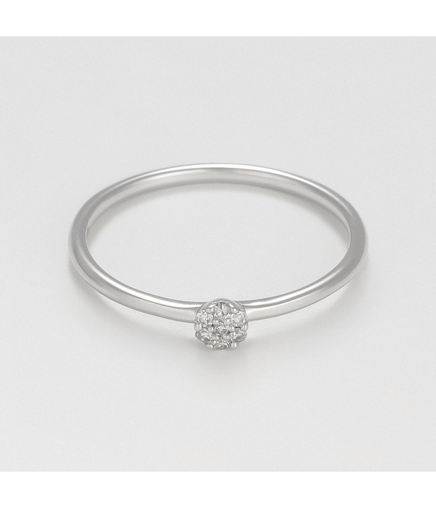 Bague "Rinata" - D 0,03Ct/7 - Or Blanc