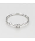 Bague "Rinata" - D 0,03Ct/7 - Or Blanc