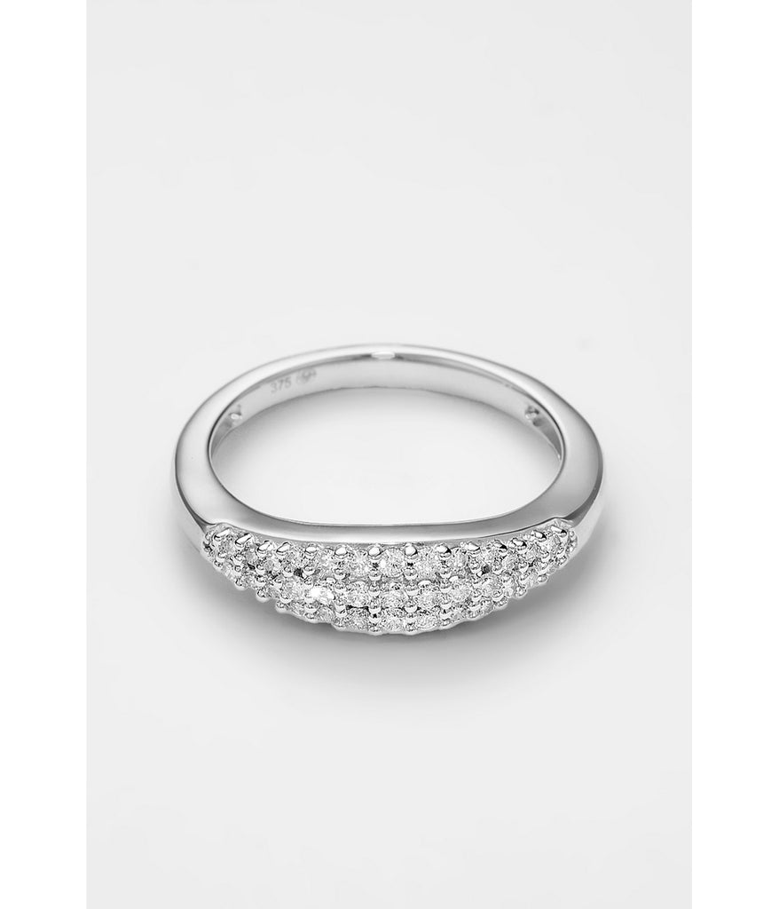 Bague "Ivena" - D 0,25/35 - Or Blanc
