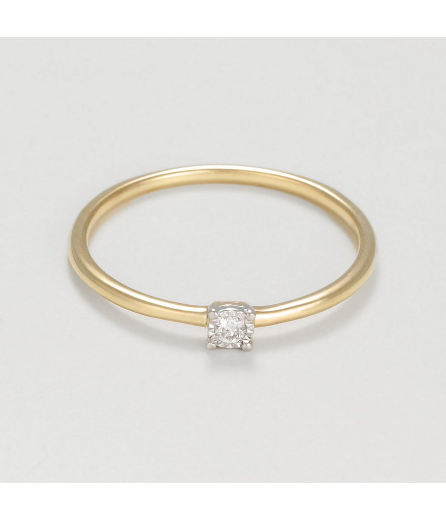 Bague "Fivia" - D 0,02/1  - Or Jaune