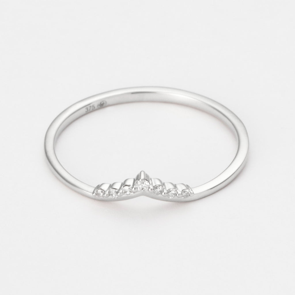Bague "Trésor Opalescent" D0,03/7 - Or Blanc