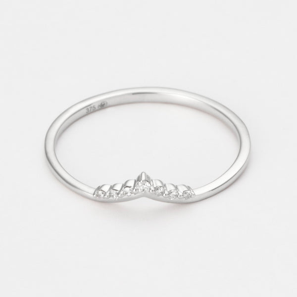 Bague "Trésor Opalescent" D0,03/7 - Or Blanc